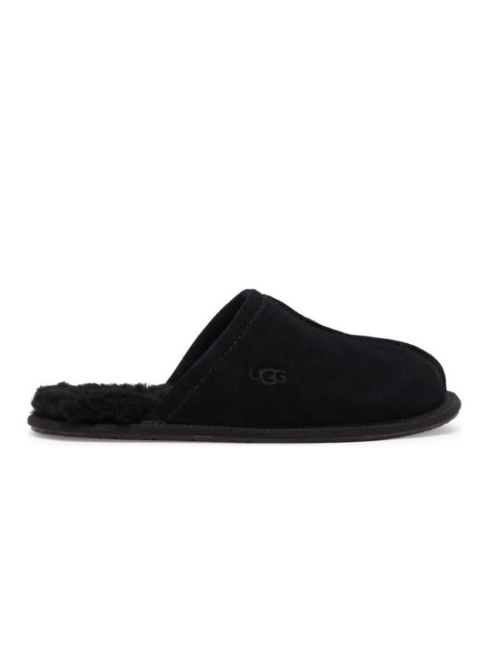 UGG Pearle UGGplushโข Scuff Classic Black Suede Slippers